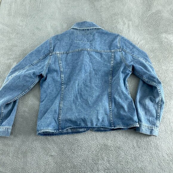 The Territory Ahead Denim Jacket L 100% Cotton Button-Front  Blue  0668 - Picture 2 of 7